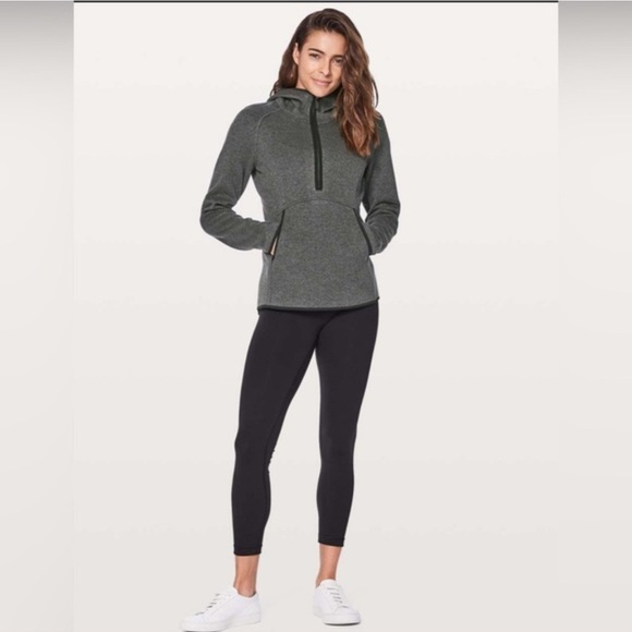 lululemon athletica Tops - Lululemon Fleece & Thank You Hoody, Size 8, Grey, NWOT